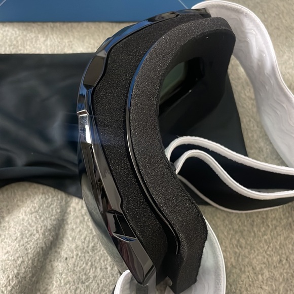 - - MENS  BLACK SNOW MOBILE SKI SNOWBOARDING SNOW ACTIVITIES GOOGLES *NEW* - Picture 8 of 9